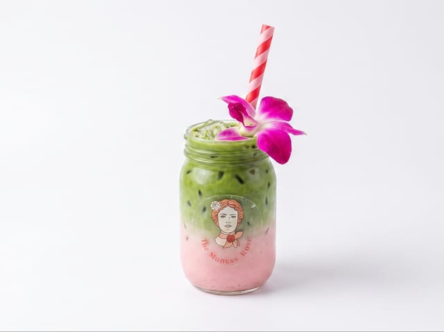 Strawberry Matcha Boba.